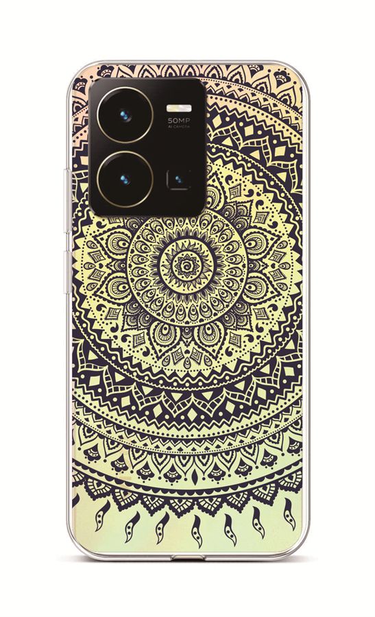 Zadní kryt TopQ na mobil Vivo Y35 Navy Mandala