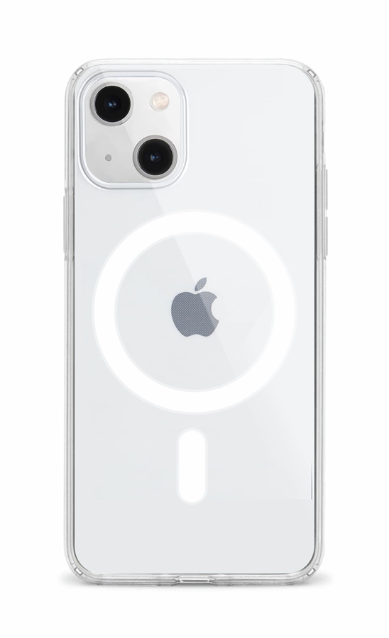 Zadní pevný kryt TopQ Clear Magnetic na mobil iPhone 13 mini průhledný