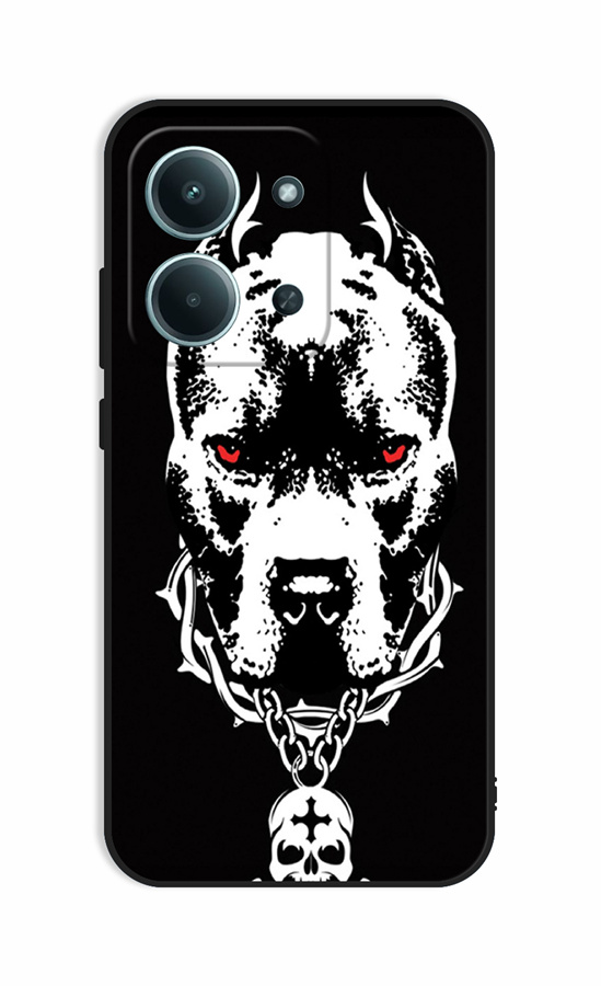 Zadní kryt TopQ DARK na mobil Xiaomi Redmi 15C Fighting Dog