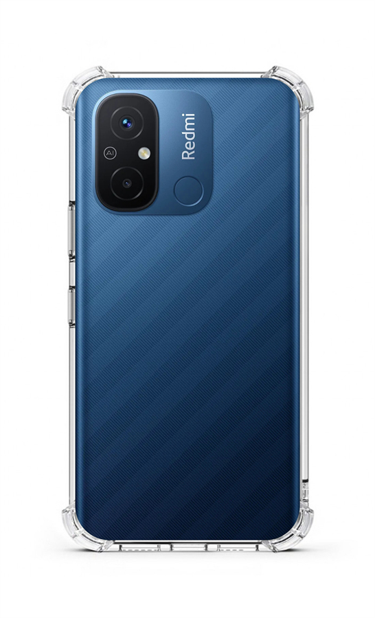 Odolný zadní kryt TopQ na mobil Xiaomi Redmi 12C průhledný