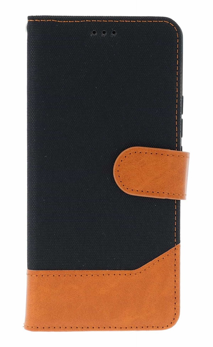 Knížkové pouzdro TopQ Jeans na mobil Xiaomi Redmi Note 14 Pro+ 5G černé