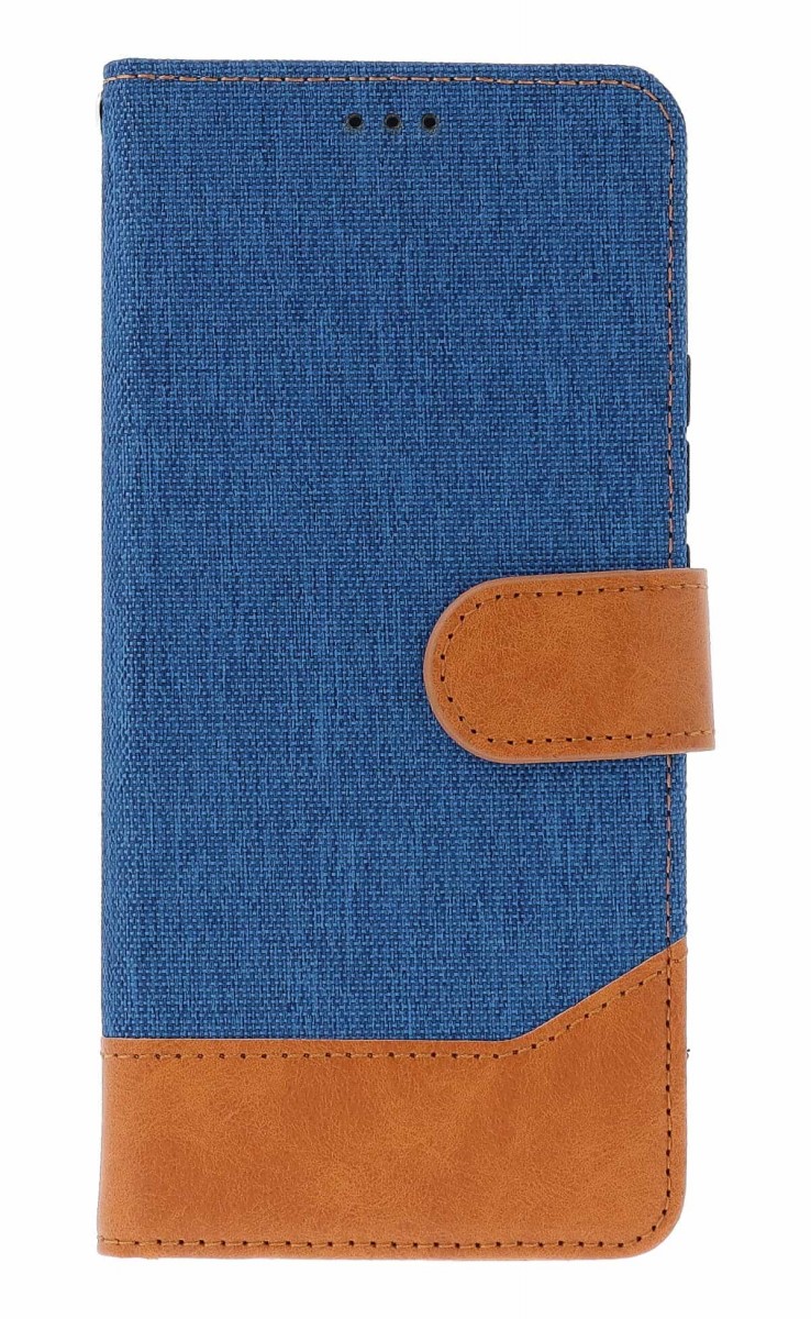 Knížkové pouzdro TopQ Jeans na mobil Xiaomi Redmi Note 14 Pro+ 5G modré
