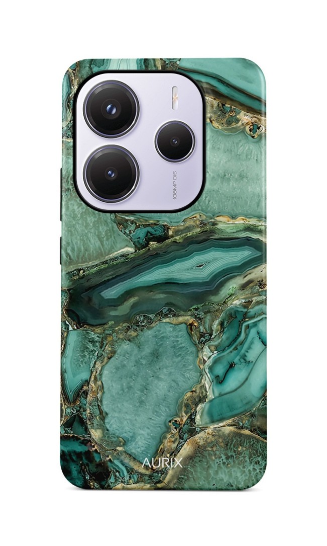 Luxusní kryt AURIX Xiaomi Redmi Note 14 5G Emerald Glow