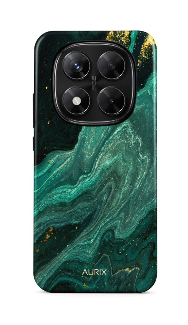 Luxusní kryt AURIX Xiaomi Redmi Note 14 Pro 5G Green Lagoon