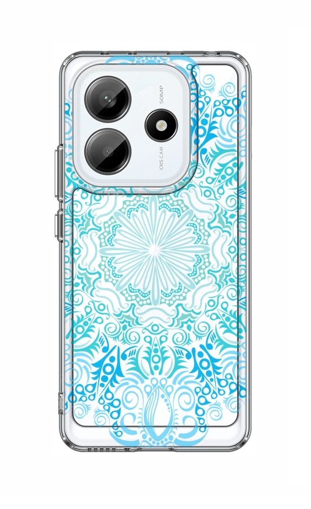 Zadní pevný kryt TopQ Image na mobil Xiaomi Redmi Note 14 5G Blue Mandala