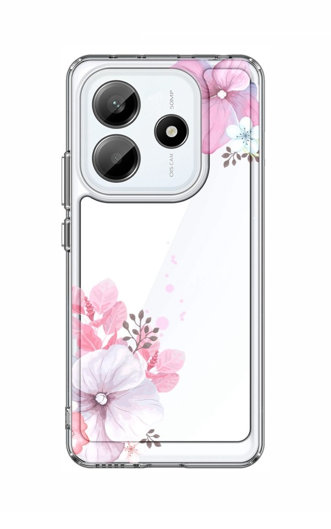Zadní pevný kryt TopQ Image na mobil Xiaomi Redmi Note 14 5G Violet Blossom