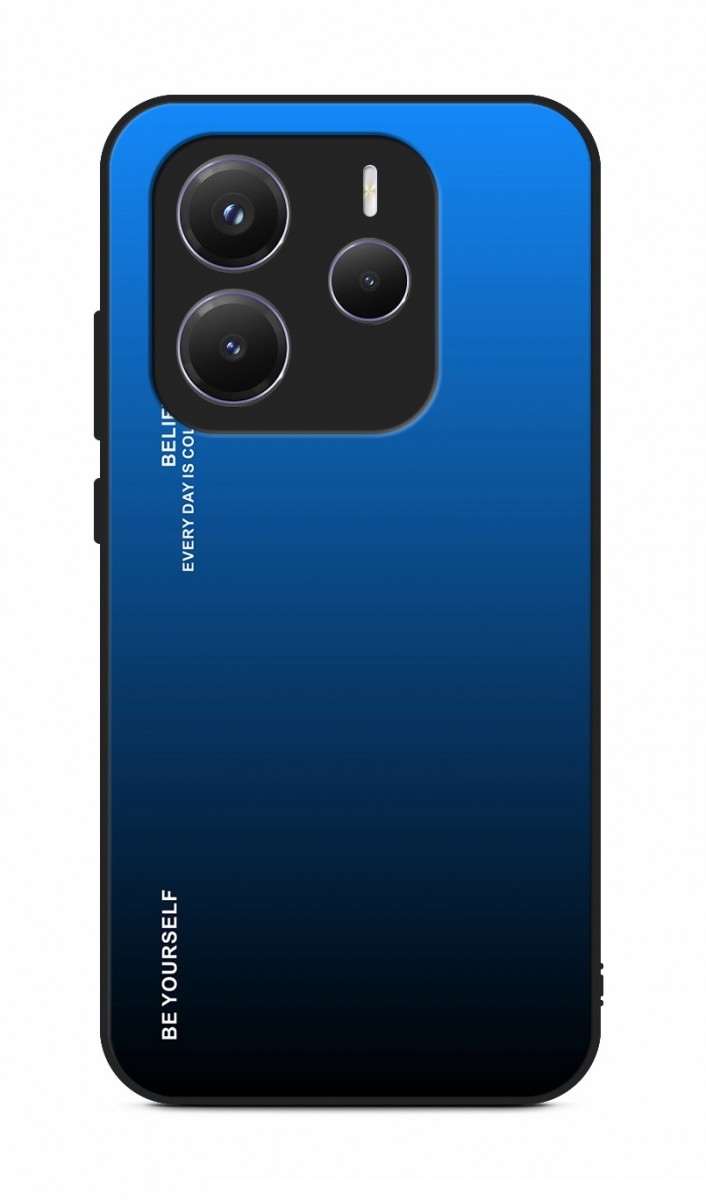 Zadní pevný kryt TopQ LUXURY na mobil Xiaomi Redmi Note 14 5G duhový modrý