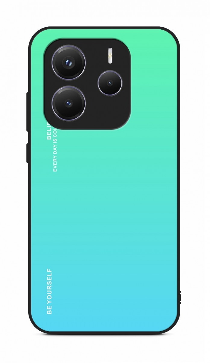 Zadní pevný kryt TopQ LUXURY na mobil Xiaomi Redmi Note 14 5G duhový zelený