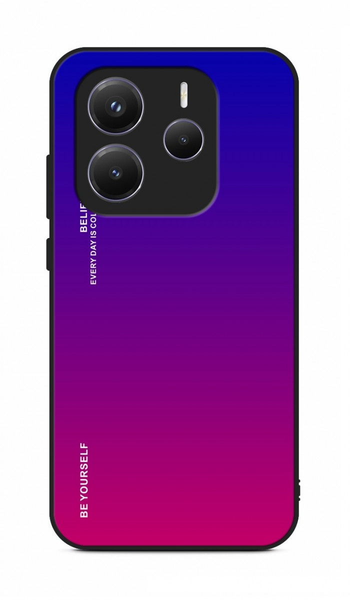 Zadní pevný kryt TopQ LUXURY na mobil Xiaomi Redmi Note 14 5G duhový fialový