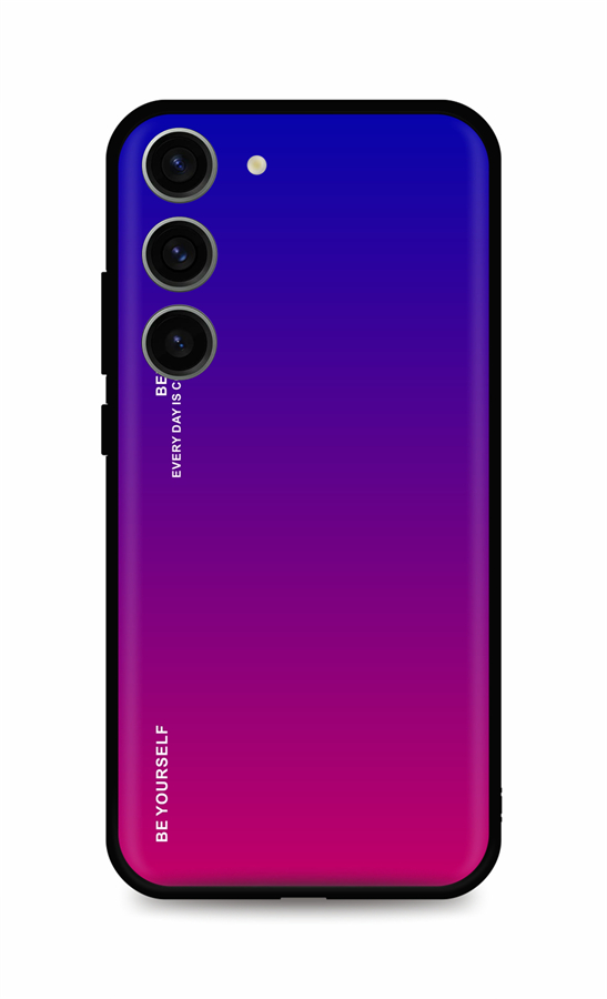 Zadní pevný kryt TopQ LUXURY na mobil Samsung S23 duhový fialový