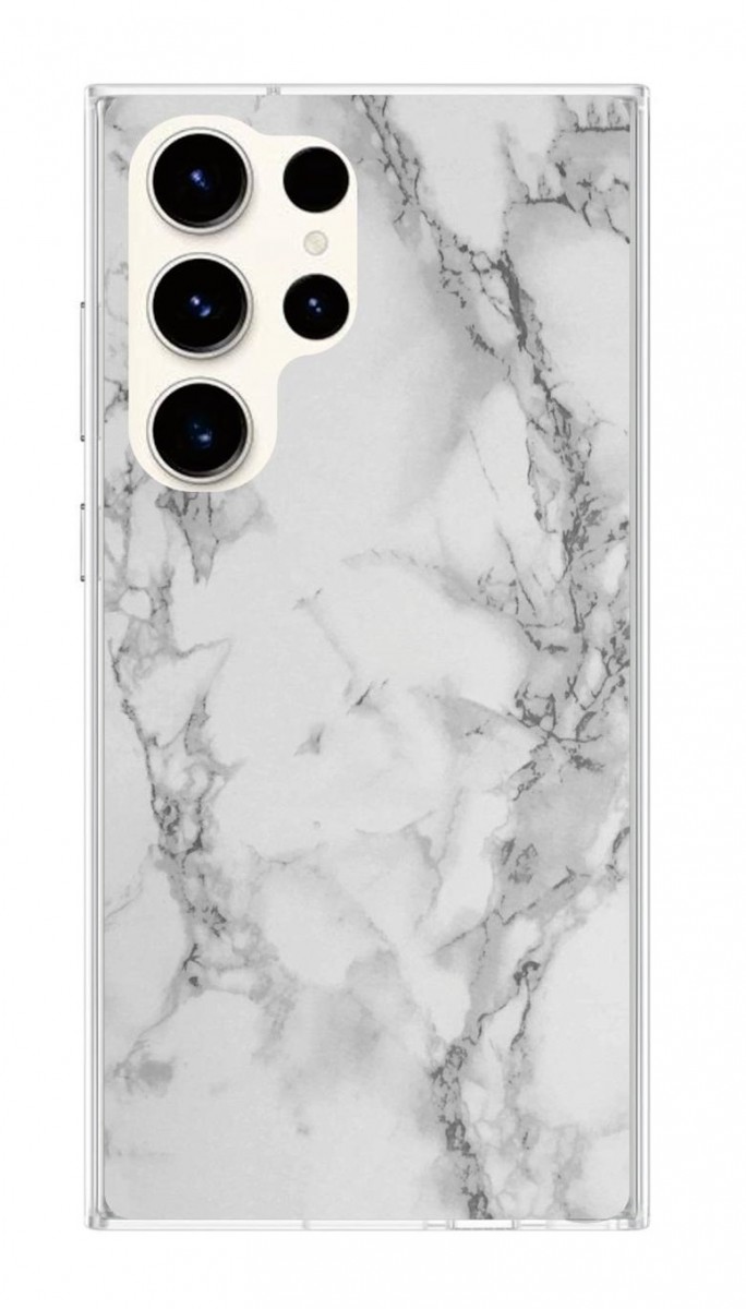 Zadní kryt TopQ STYLE na mobil Samsung S23 Ultra Mramor bílý