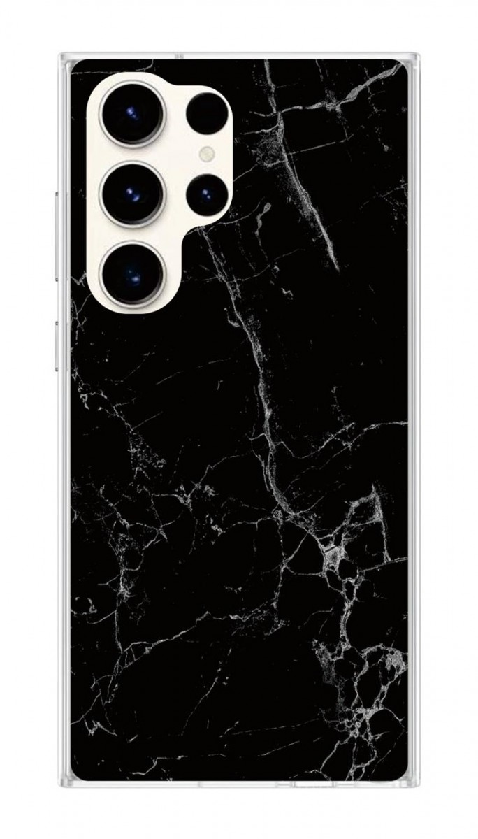 Zadní kryt TopQ STYLE na mobil Samsung S23 Ultra Mramor černý