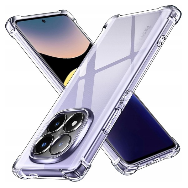 Odolný zadní kryt TopQ na mobil Xiaomi Redmi Note 14 Pro+ 5G průhledný