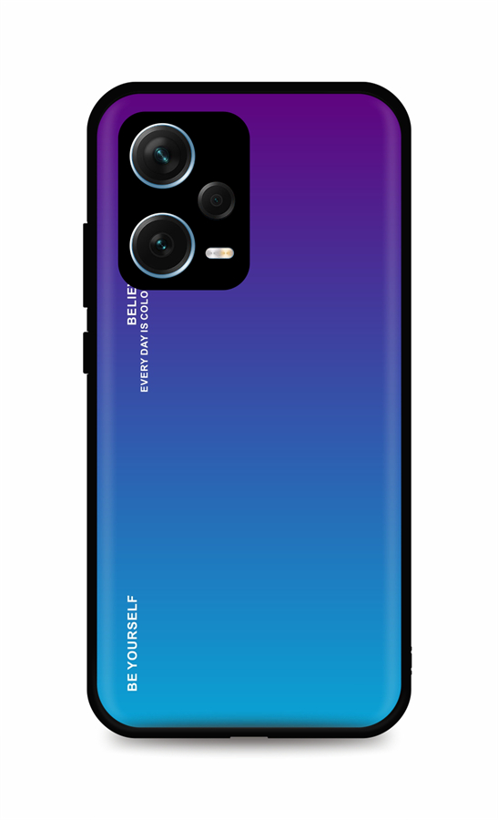 Zadní pevný kryt TopQ LUXURY na mobil Xiaomi Redmi Note 12 Pro+ 5G duhový purpurový