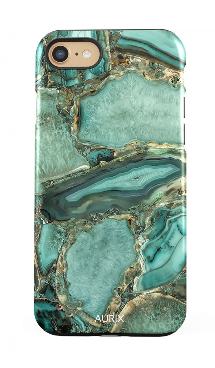 Luxusní kryt AURIX iPhone SE 2020 Emerald Glow