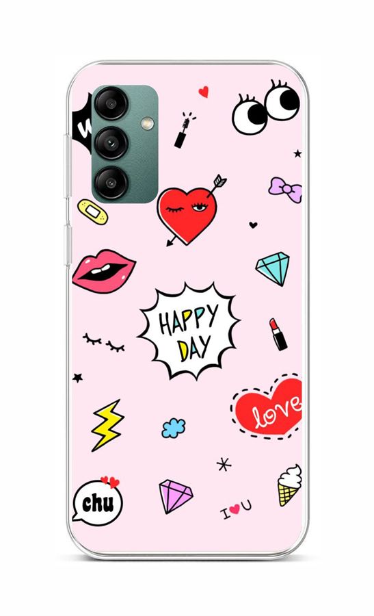 Zadní kryt TopQ na mobil Samsung A04s Happy Day