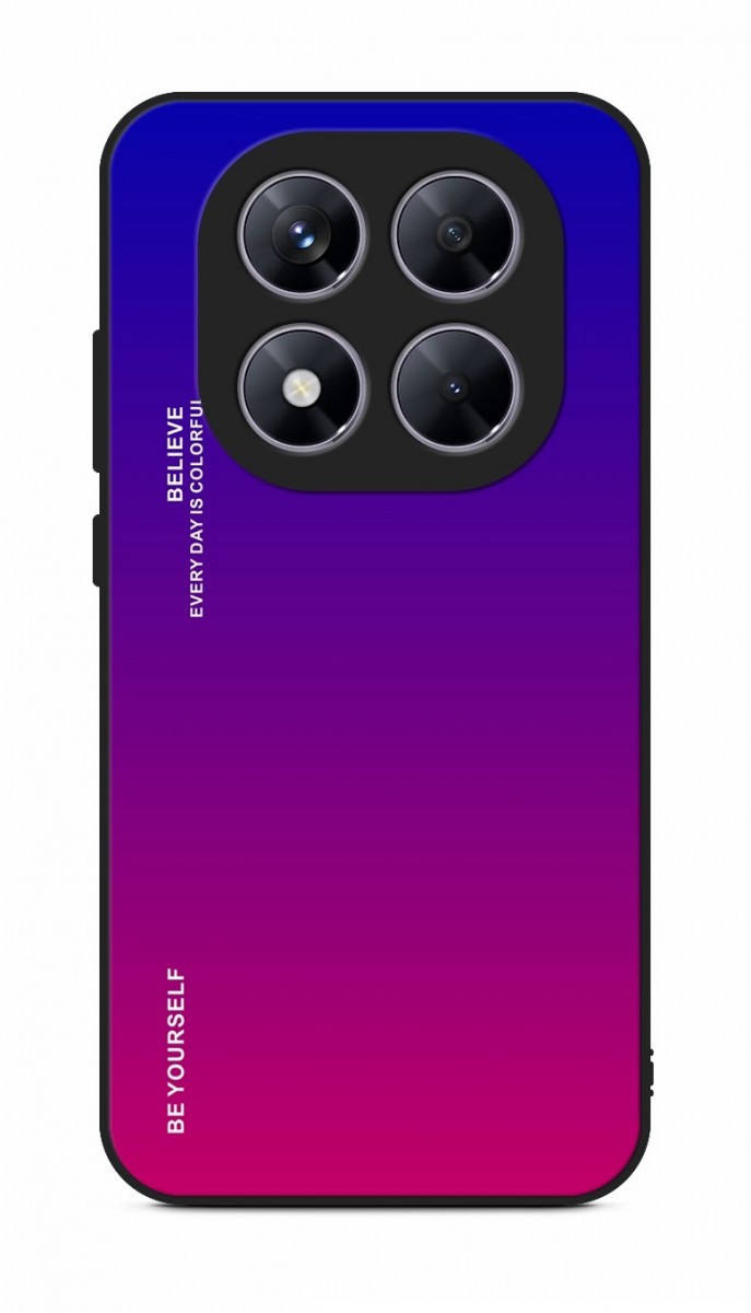 Zadní pevný kryt TopQ LUXURY na mobil Xiaomi Redmi Note 14 Pro 5G duhový fialový