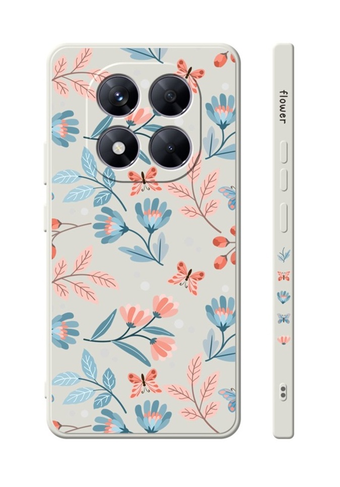 Zadní kryt TopQ Design na mobil Xiaomi Redmi Note 14 Pro+ 5G Romantické kvítky
