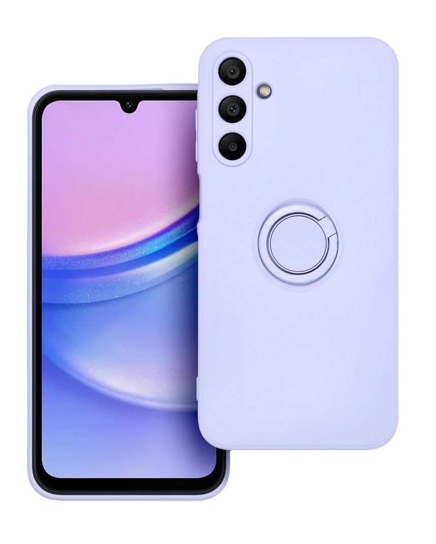 Zadní kryt TopQ RING na mobil Samsung A15 fialový