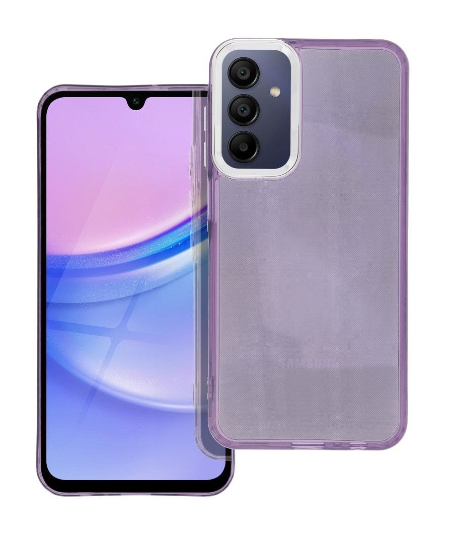 Zadní kryt TopQ Pearl na mobil Samsung A15 fialový