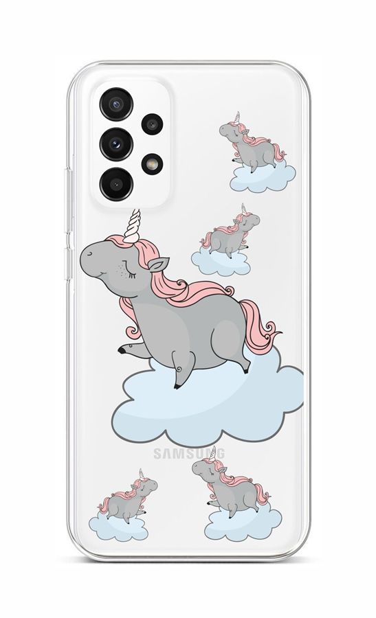 Zadní kryt TopQ na mobil Samsung A23 5G Grey Unicorns