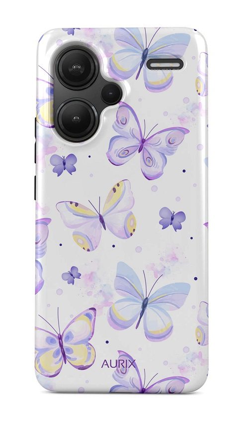 Luxusní kryt AURIX Xiaomi Redmi Note 13 Pro+ 5G Butterflies