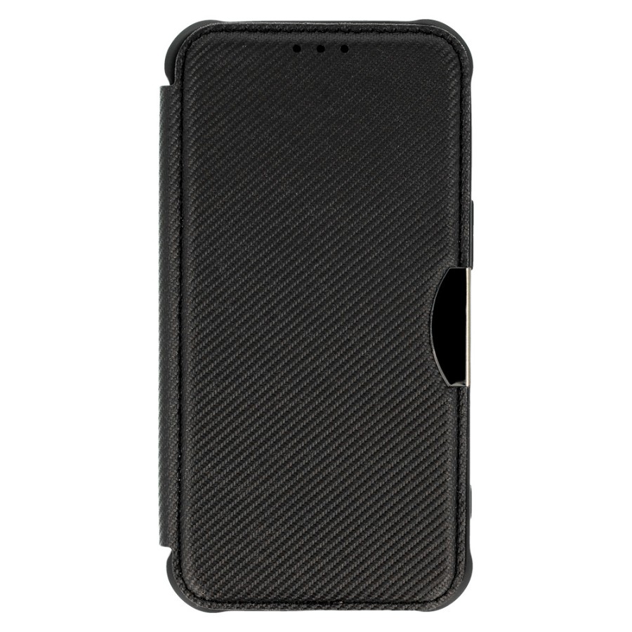 Knížkové pouzdro Razor Carbon pro Samsung Galaxy S25 černé