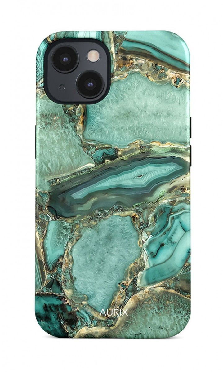 Luxusní kryt AURIX MagSafe iPhone 15 Emerald Glow