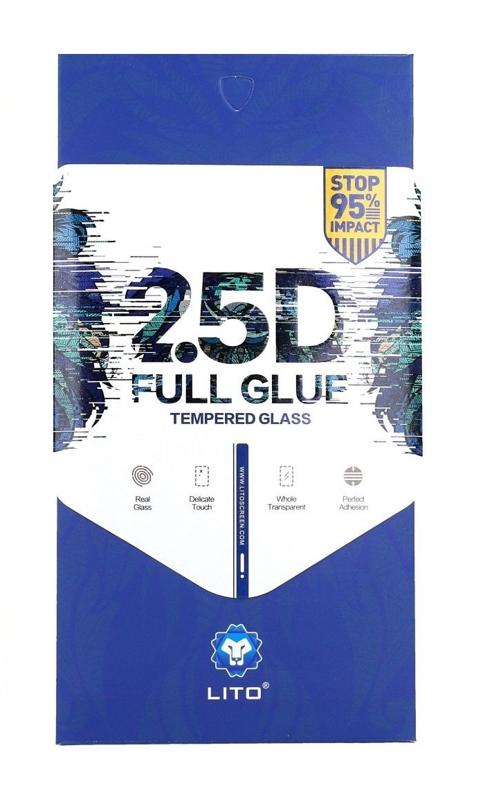 Tvrzené sklo LITO na mobil Nokia 3.4 FullGlue černé