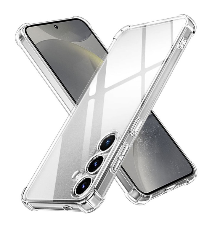 Odolný zadní kryt TopQ na mobil Samsung S24 průhledný