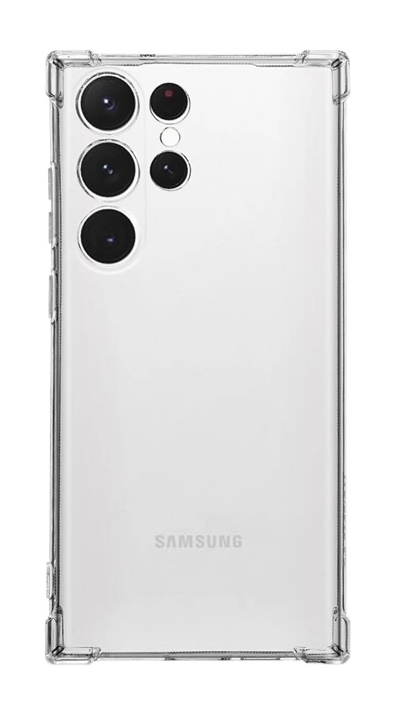 Odolný zadní kryt TopQ na mobil Samsung S24 Ultra průhledný