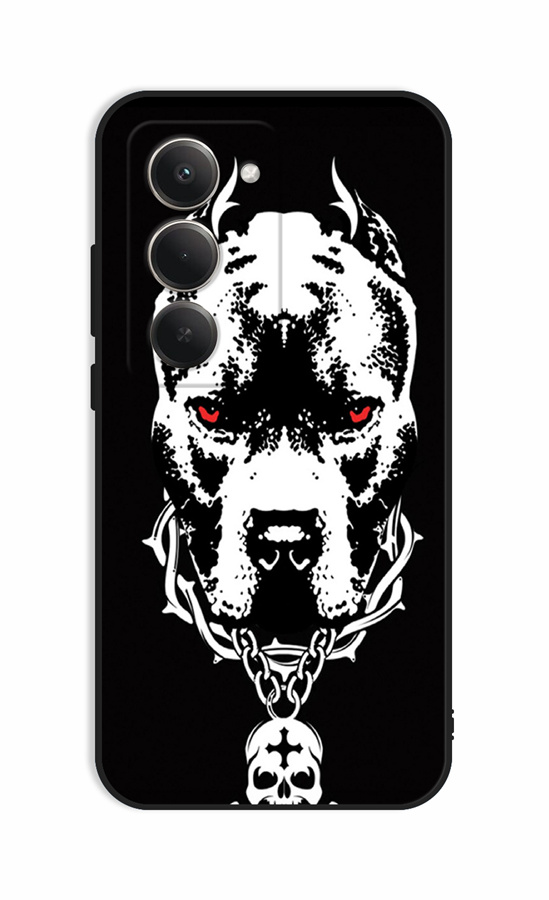 Zadní kryt TopQ DARK na mobil Xiaomi Redmi 15 Fighting Dog