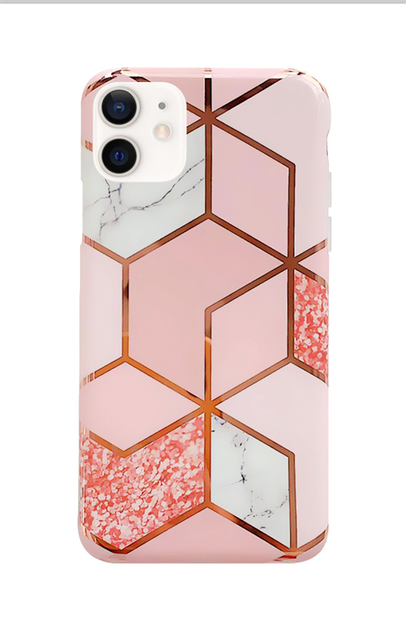 Zadní kryt TopQ na mobil iPhone 12 Marble Pink