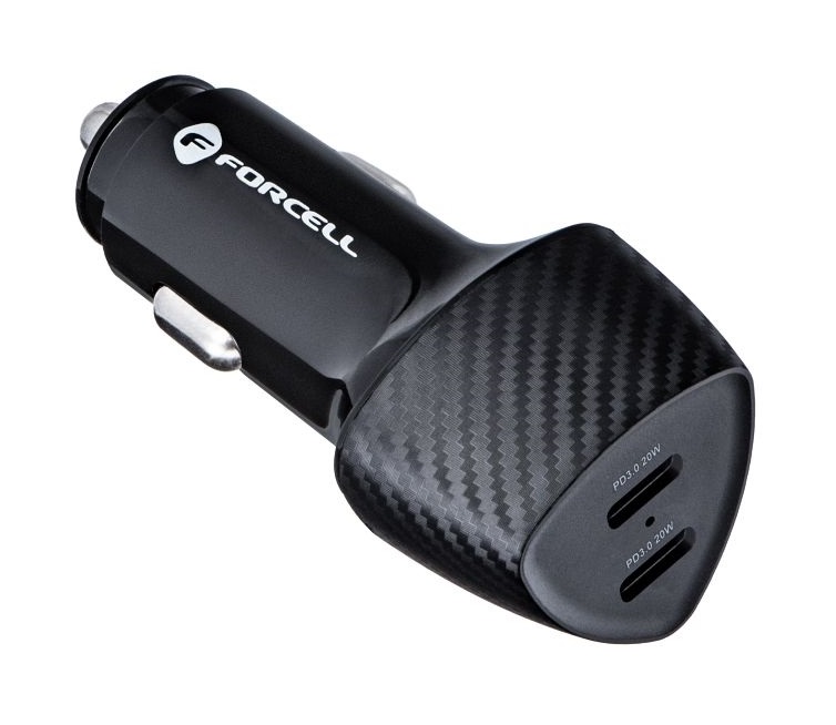Rychlonabíječka do auta Forcell Carbon 40W (CC50-2C) černá