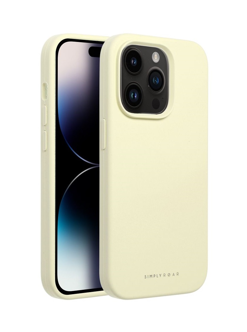 Zadní kryt Roar Cloud na mobil iPhone 16 Pro světle žlutý