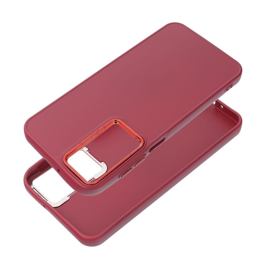 Zadní kryt TopQ Frame na mobil Samsung A56 malinový