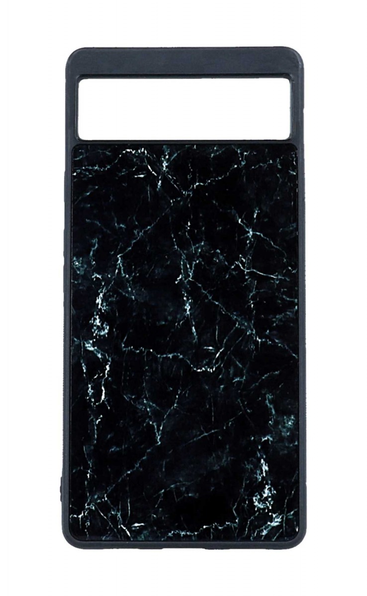 Zadní pevný kryt TopQ Marble na mobil Google Pixel 7 5G Smoky Black