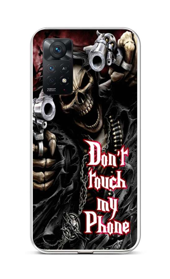 Zadní silikonový kryt TopQ na mobil Xiaomi Redmi Note 11 Pro Smrťák