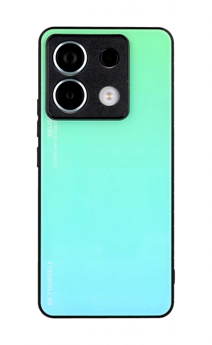 Zadní pevný kryt TopQ LUXURY na mobil Xiaomi Redmi Note 13 Pro 5G duhový zelený