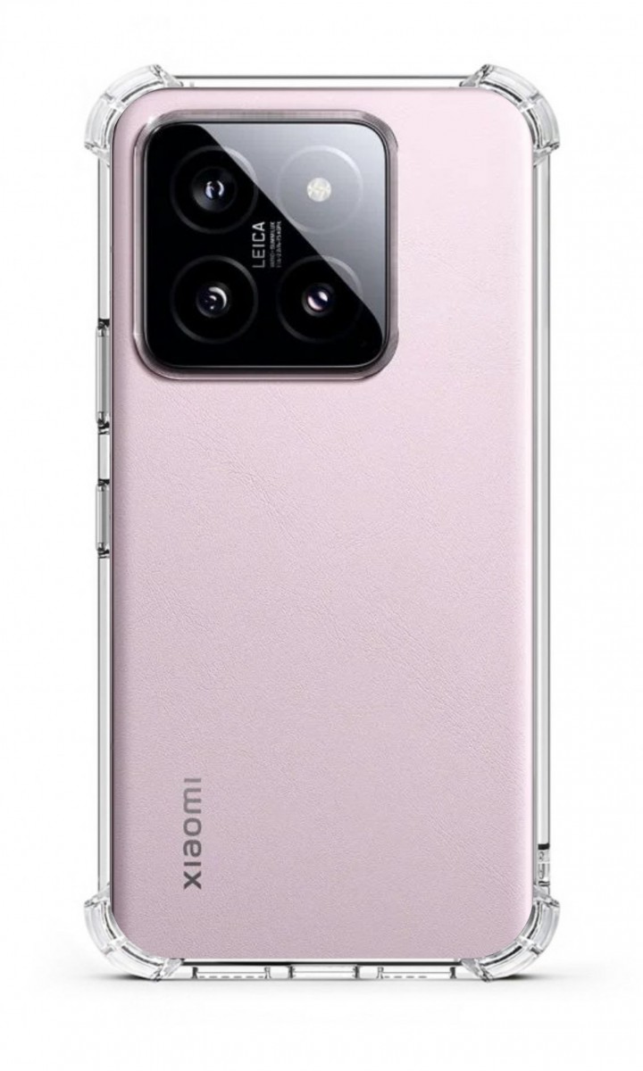Odolný zadní kryt TopQ na mobil Xiaomi 14 průhledný