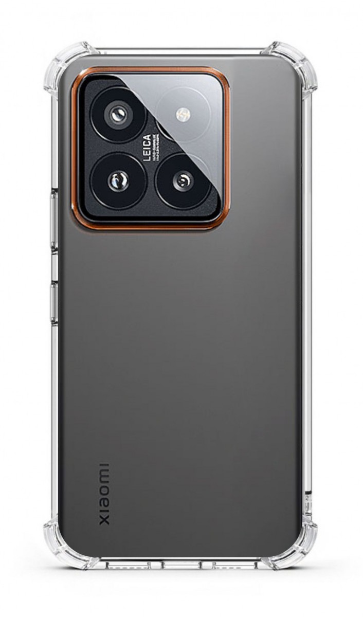 Odolný zadní kryt TopQ na mobil Xiaomi 14 Pro průhledný