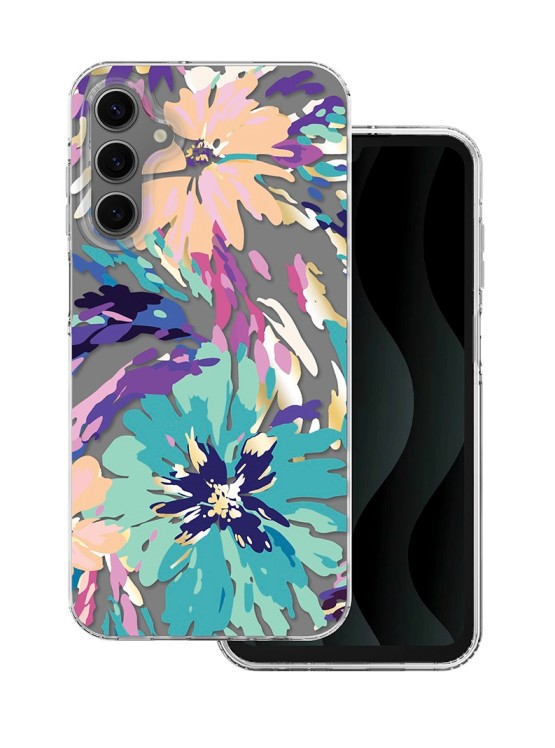 Zadní pevný kryt TopQ IMD na mobil Samsung A15 Abstract Flowers
