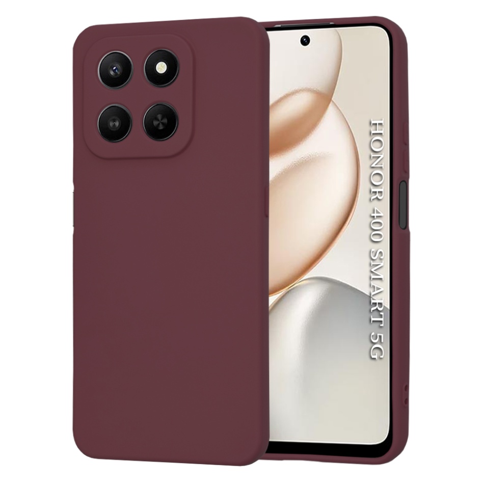 Techsuit – SoftFlex – Honor 400 Smart 5G / 400 Smart 4G / X7d 4G – švestkově červená