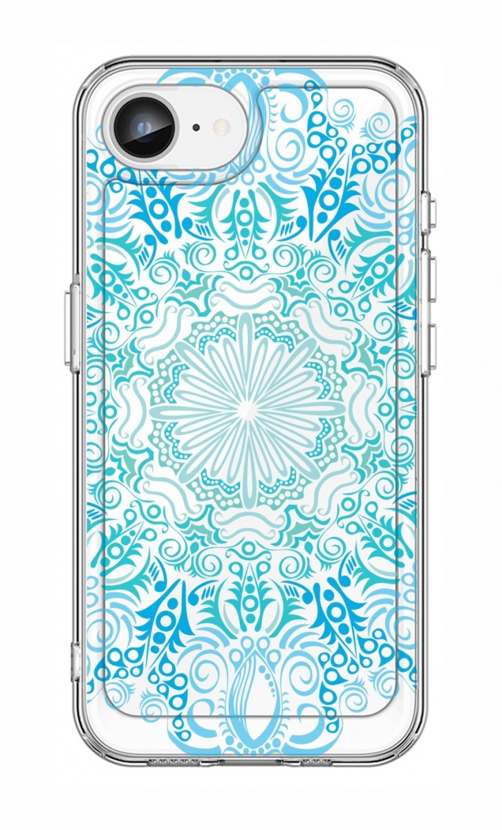 Zadní pevný kryt TopQ Image na mobil iPhone 16e Blue Mandala