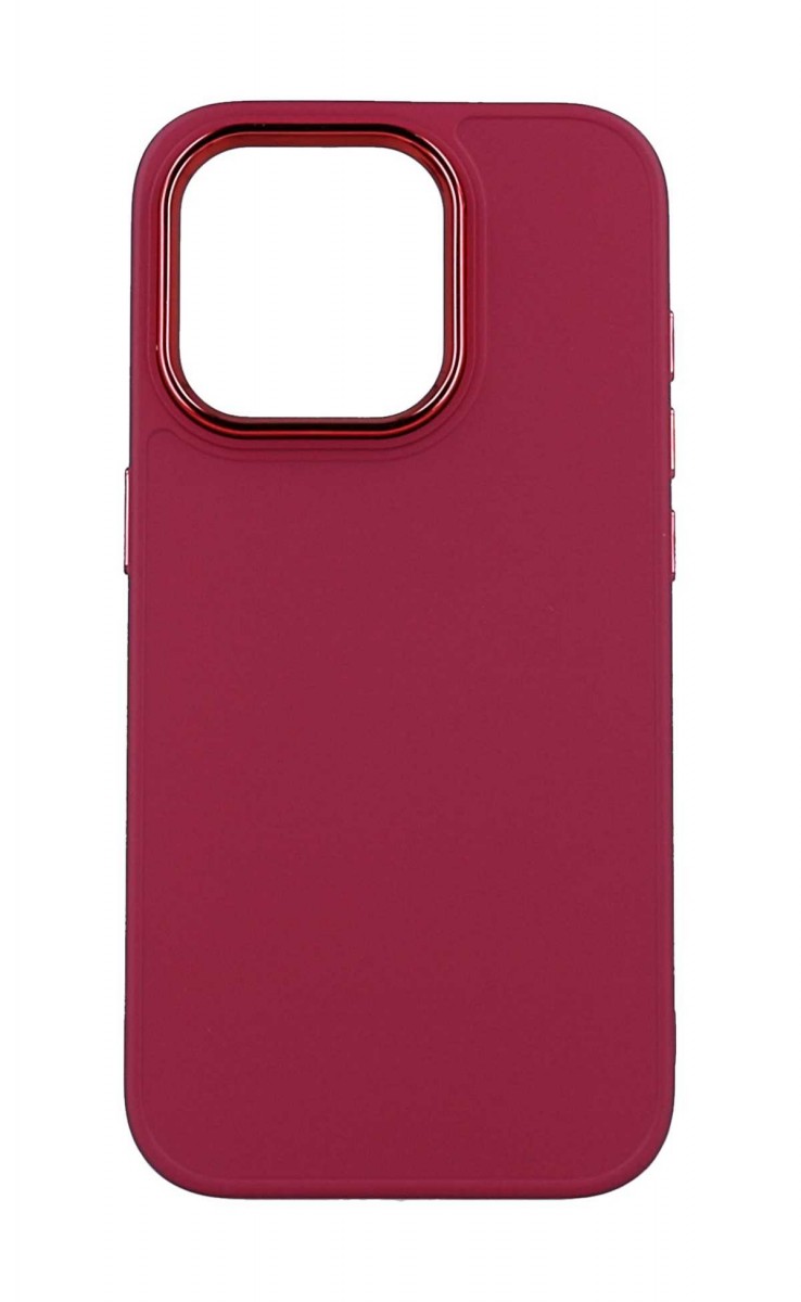 Zadní kryt TopQ Frame na mobil iPhone 14 Pro malinový