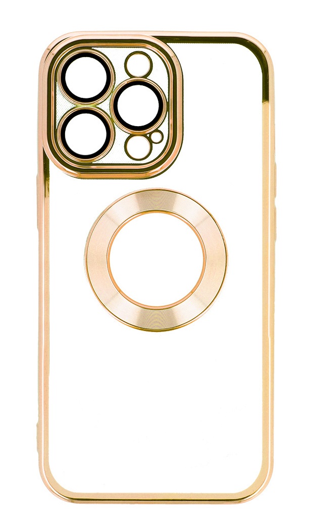 Zadní kryt TopQ na mobil iPhone 14 Pro Beauty Clear zlatý