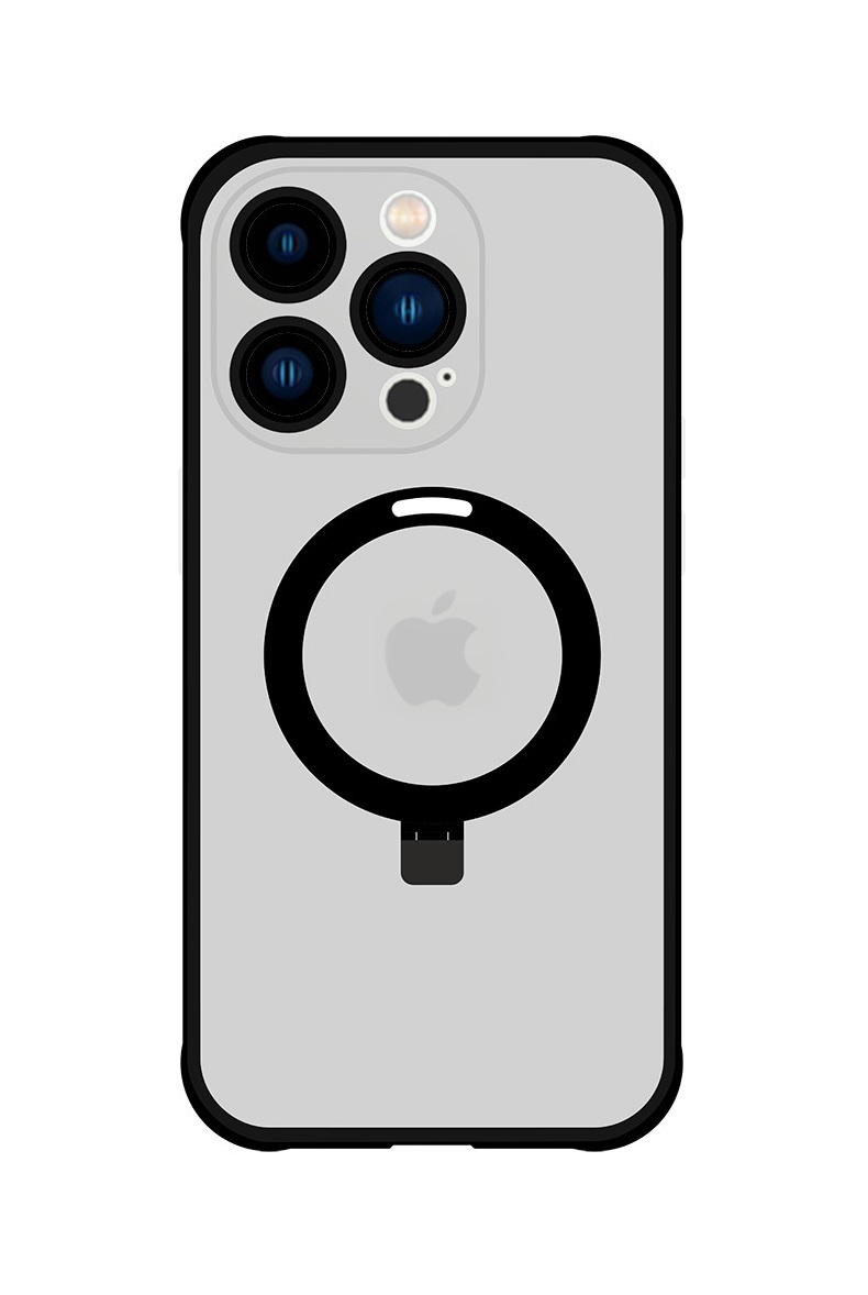 Zadní kryt Magical Stand Tel Protect na mobil iPhone 14 Pro s MagSafe tmavý