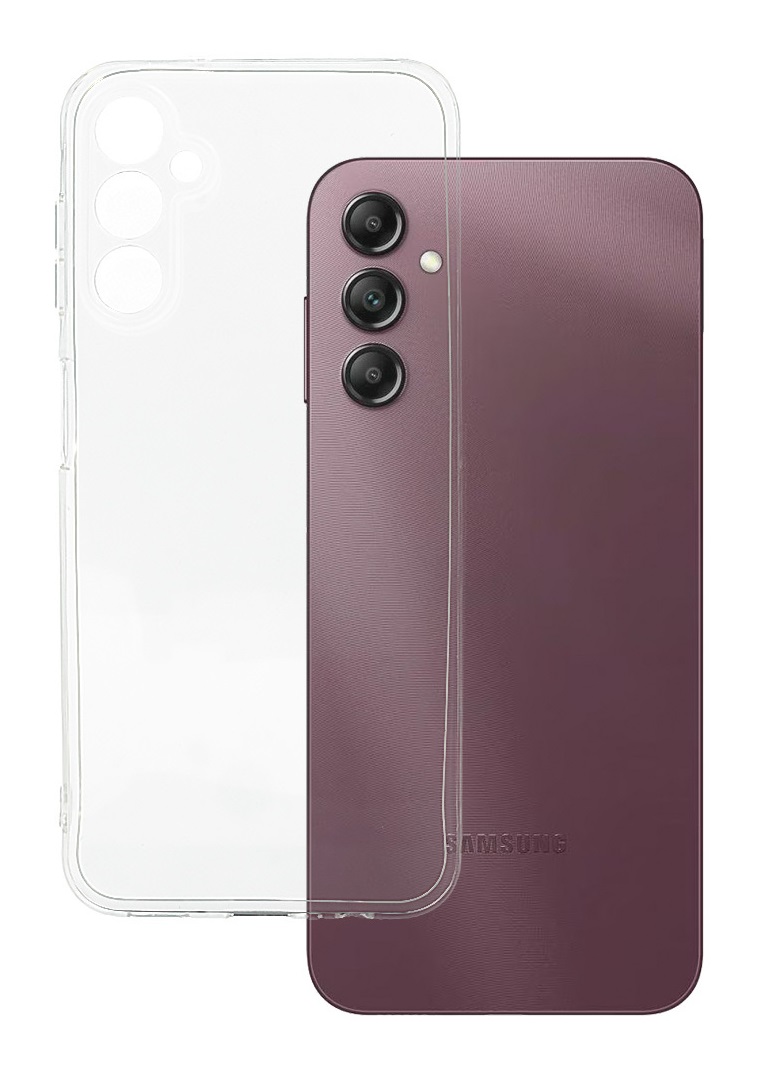 Zadní kryt TopQ Ultra Clear na mobil Samsung A14 průhledný