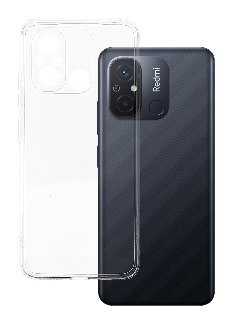 Zadní kryt TopQ Ultra Clear na mobil Xiaomi Redmi 12C průhledný