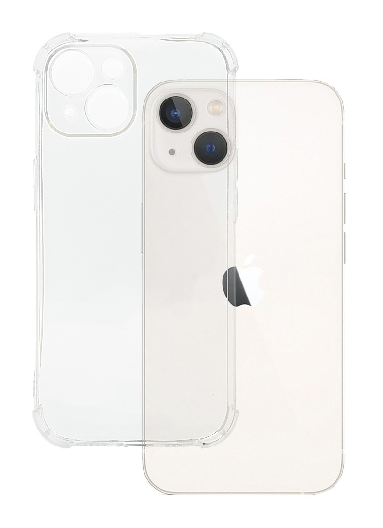 Odolný zadní kryt TopQ na mobil iPhone 15 průhledný
